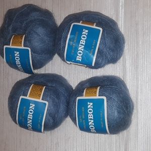 4 skeins 100% mohair yarn